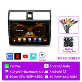 9-Inch Android Head Unit with Wireless CarPlay for Suzuki Swift