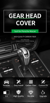 Carbon Fiber Gear Shift Knob for Porsche Macan 2018-2021 Car Interior Accessory GMUNI