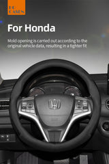 Ultra-Thin Leather Steering Cover for Honda Civic Car Interior Accessory Hocasen