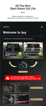 12.3-Inch Wireless CarPlay Multimedia Display for BMW 1 2 Series