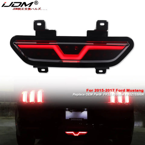 Smoked LED Rear Fog Light for Ford Mustang 2015-2017 Car Interior Accessory iJDM