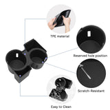 KIA EV9 2024 2025 Center Console Cup Holder TPE Shock-Absorbing Storage Tray Tidying Car Accessories Black Car Interior Acces