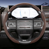 Split Snap-On Suede Steering Wheel Cover for GMC