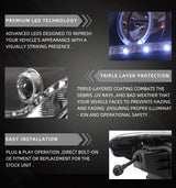 Black Projector Headlights with DRL for Vios Yaris 05-13