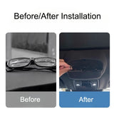 Leather Blue Sunglasses Box Case Car Accessories OEM