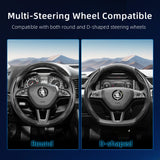 Carbon Fiber Texture Steering Wheel Cover for Skoda Car Interior Accessory Hocasen