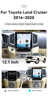 12.1" Android 14 Head Unit for Toyota Land Cruiser 2016–2020 Android Head Unit Aotsr
