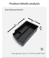 LHD for Hyundai Sonata 2024 N-line Armrest Storage Box Anti Dirt Pad Wireless Accessories Tidying Fit Left Hand Drive