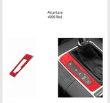 For Audi 8V A3 S3 (2014-2019) Sport Gear Shift Cover Panel Trim Frame Stickers Made of Alcantara Car Interior Tuning Accessories