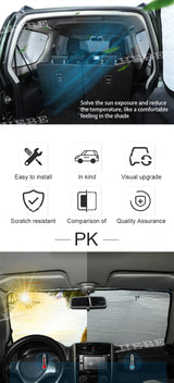 Aluminum Window Sunshade Kit for Suzuki Jimny 07-17 Car Interior Accessory HEBE