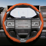 GMC Wave-Shaped Segmented Leather Steering Cover