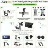 Android Head Unit GPS Bluetooth for Universal Motorcycle Android Head Unit Aoocci