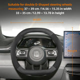 Zeekr Suede Carbon Fiber Steering Wheel Cover Trim