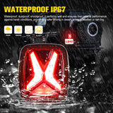 Led Tail Lights Rear Brake Light for Jeep Wrangler TJ Car Accessories YJ CJ Waterproof Led 12v Drl Reverse Tail Lamp Led Ligh