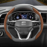 Anti-Slip Suede Steering Cover for Seat Models