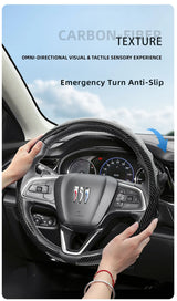 Snap-On Carbon Fiber Wheel Cover for Buick Encore Car Interior Accessory Hocasen