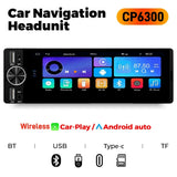 6.36-Inch Wireless CarPlay Android Auto 1-DIN Multimedia Player