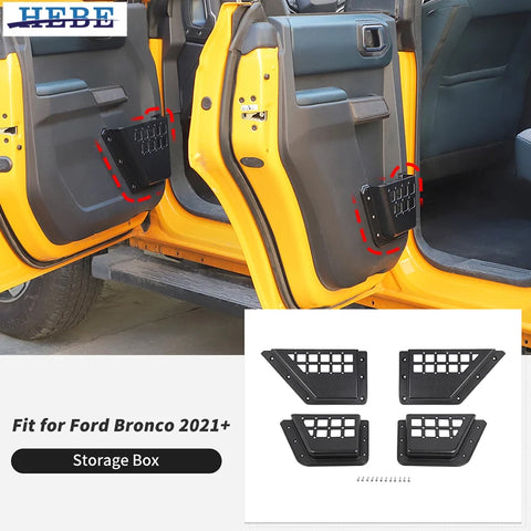 ABS Door Storage Box for Ford Bronco 4-Door 2021-2025 Car Interior Accessory HEBE