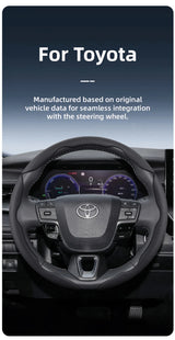 Toyota Breathable Leather Quick Release Steering Cover Car Interior Accessory Hocasen
