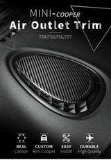 Carbon Fiber Dashboard AC Vent Trim for Mini Cooper Car Interior Accessory GMUNI