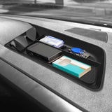 Dashboard Storage Box ABS for Volkswagen Taos 2022-2024 Car Display Screen Rear Tray Organizer Accessories Tidying Black Car