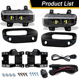 LED Fog Lamps DRL for Dodge Ram 2500 3500 2019-2024