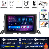2K QLED Android 15 Multimedia Head Unit for Toyota Highlander 2013-2018