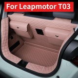 Full Surround Leather Cargo Liner for Leapmotor T03 2025 - Organizer, Protector, Interior Accessory Car Trunk Mat OEM