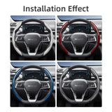 BYD Carbon Fiber Texture Quick-Release Wheel Cover Car Interior Accessory Hocasen