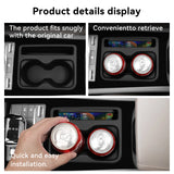 BYD M6 2024 2025 Center Console Cup Holder Shock-Absorbing Storage Tray Tidying Car Accessories Black TPE Center Console Cup