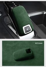 For Peugeot 508 2008 4008 5008 Gear Shift Knob Boot Cover Trim Stickers Car Premium Interior Tuning Accessory Made of Alcantara