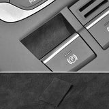 Handbrake Button Knob Trim Sticker for Audi 8V A3 S3 (2014-2019) Anti Scratch Carbon Fiber Car Interior Accessory OEM