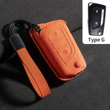 Suede Cars Key Case Cover For Toyota Auris Corolla Reiz Avensis Rav4 Levin Camry Verso Yaris Scion Aygo Protector Keychain Shell