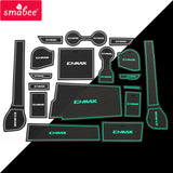 Car Gate Slot Cup Mat for ISUZU D-MAX 2021 - 2024 DMAX Anti-Slip Door Groove Pad Interior Accessories Non-Slip Coaster