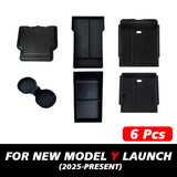 Armrest Upper and Lower Flocking Storage Box Watercup Holder Camera Cover Armrest Box Storage TEKSY