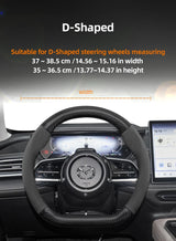 Suede Carbon Fiber Steering Wheel Cover for Mazda 3 CX-5