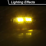 LED Fog Lamps with DRL for Dodge Ram 1500 2019-2024 LED Ambient Light MAGIC COLORM 2PCS LED Yellow