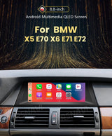 Snapdragon Wireless CarPlay Radio for BMW X5 X6 2007–2013 Android Head Unit RSNAVI