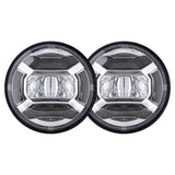 Pair 4.5“ 4 1/2 inch Motorcycle Fog Light Passing Auxiliary Light