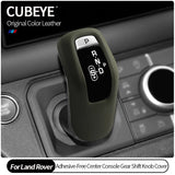 Original Leather Center Gear Shift Knob Cover For Land Rover Lever Shifter Boot Anti Scratch Car Performance Interior Accesso