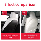 Leather Seat Back Protector Kick Mats for Tesla 3 Y Car Interior Accessory GMUNI