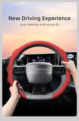 Perforated Leather Wheel Cover for Lancia Ypsilon Models