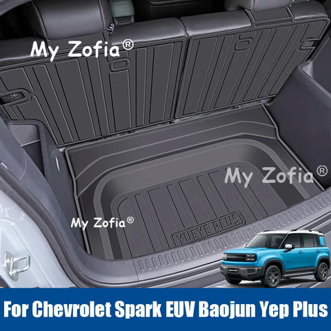 For Chevrolet Spark EUV Baojun Yep Plus 2025 2026 Waterproof Rear Trunk Mats Car Trunk Mat My Zofia