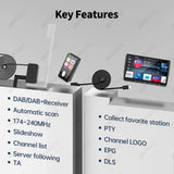 DAB+ Receiver Box & Antenna for Android Radio Car Interior Accessory AKAMATE