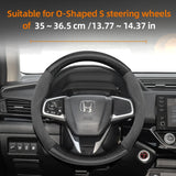 Suede Carbon Fiber Steering Wheel Cover for Honda