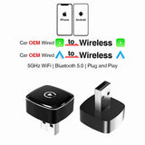 Wireless CarPlay Android Auto USB Adapter for Wired Systems