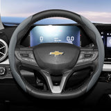 Breathable Leather Steering Wheel Cover for Chevrolet Cruze