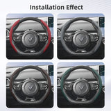 Vinfast Breathable Leather Steering Wheel Cover Set Car Interior Accessory Hocasen