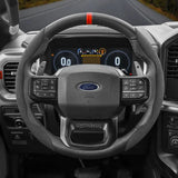 Segmented Suede Steering Cover for Ford Focus