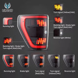 Full LED Tail Lights Sequential Signal Ford F-150 Car Interior Accessory VLAND